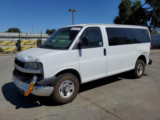 1GAZGYFGXE1100588 - 2014 CHEVROLET EXPRESS G3 LT WHITE photo 1