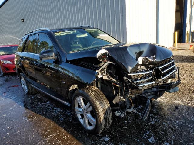 4JGDA5HBXCA009123 - 2012 MERCEDES-BENZ ML 350 4MATIC BLACK photo 1