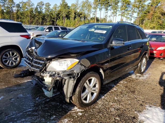 4JGDA5HBXCA009123 - 2012 MERCEDES-BENZ ML 350 4MATIC BLACK photo 9