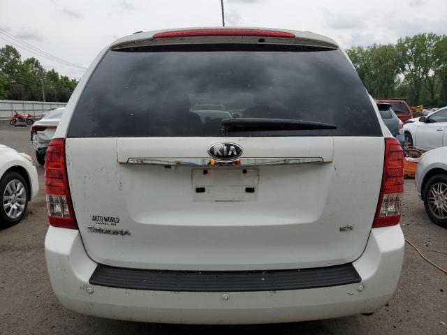 KNDMH4C71E6536082 - 2014 KIA SEDONA EX WHITE photo 6