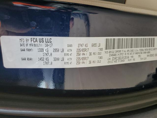 2C4RC1BG3JR129100 - 2018 CHRYSLER PACIFICA TOURING L BLUE photo 14