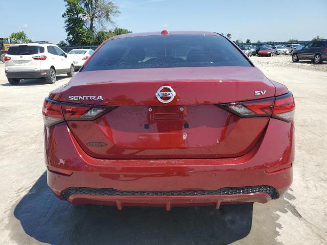 3N1AB8CV7PY311593 - 2023 NISSAN SENTRA SV RED photo 6