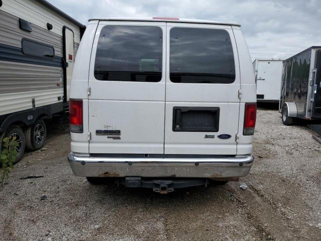 1FBNE31L39DA71365 - 2009 FORD F350 E350 SUPER DUTY WAGON WHITE photo 6