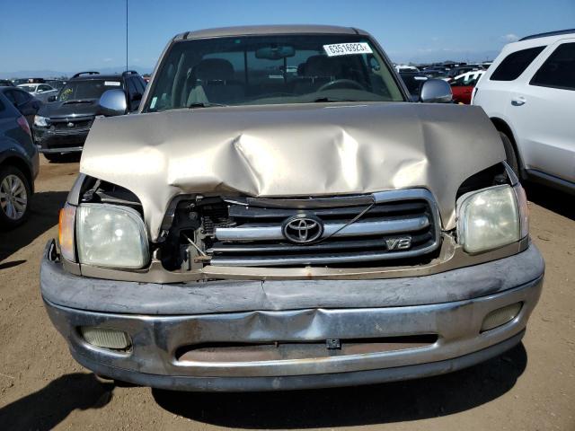 5TBBT441X2S330215 - 2002 TOYOTA TUNDRA ACCESS CAB ოქროსფერი ფოტო 5