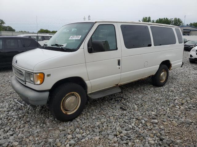 1FBSS31LX2HB63406 - 2002 FORD ECONOLINE E350 SUPER DUTY WAGON WHITE photo 1