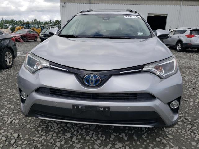 JTMRJREV6JD213915 - 2018 TOYOTA RAV4 HV LE SILVER photo 5