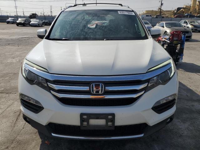 5FNYF6H08HB057486 - 2017 HONDA PILOT ELITE WHITE photo 5