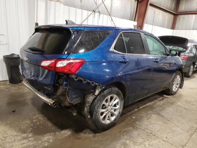 2GNAXUEV0M6116539 - 2021 CHEVROLET EQUINOX LT BLUE photo 3