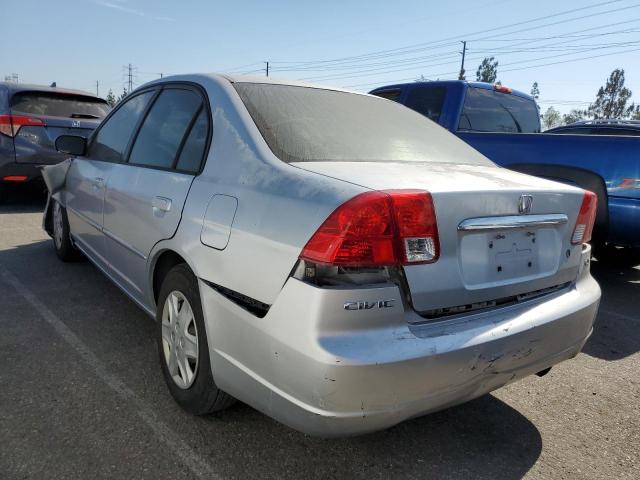 2HGES15543H521167 - 2003 HONDA CIVIC LX GRAY photo 2