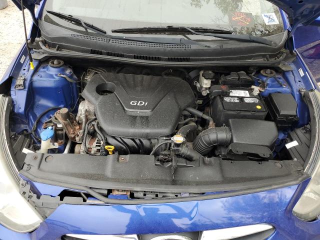 KMHCU4AE8CU080403 - 2012 HYUNDAI ACCENT GLS BLUE photo 11