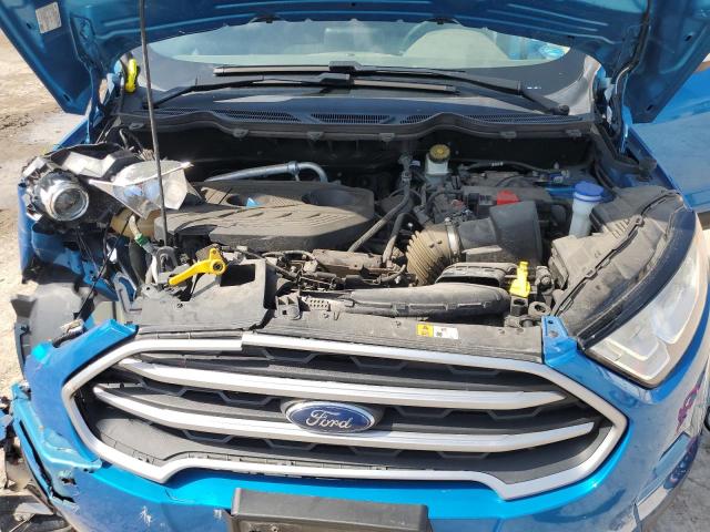 MAJ6S3GL0KC289135 - 2019 FORD ECOSPORT SE Bleu photo 11