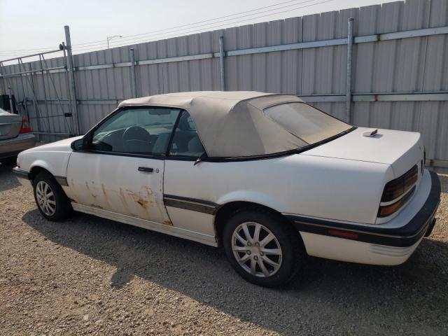 1G2JB31T5M7632325 - 1991 PONTIAC SUNBIRD LE WHITE photo 2