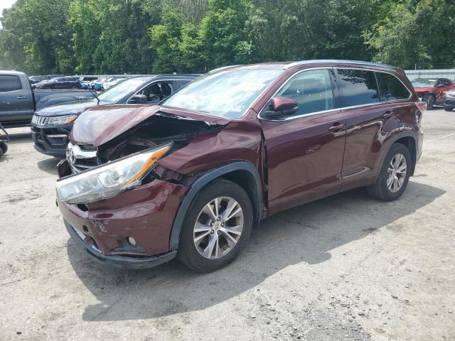 5TDJKRFH9FS119672 - 2015 TOYOTA HIGHLANDER XLE ბურგუნდია ფოტო 1