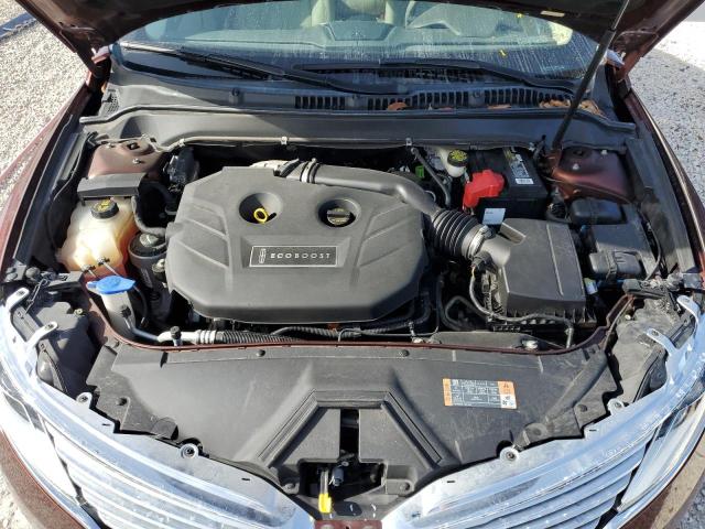 3LN6L2G93FR617043 - 2015 LINCOLN MKZ BURGUNDY photo 11