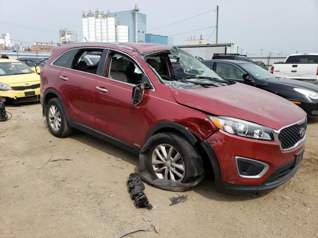 5XYPGDA30HG315414 - 2017 KIA SORENTO LX RED photo 4