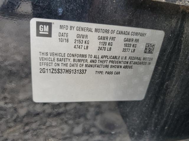 2G11Z5S37H9131337 - 2017 CHEVROLET IMPALA LS BLACK photo 12