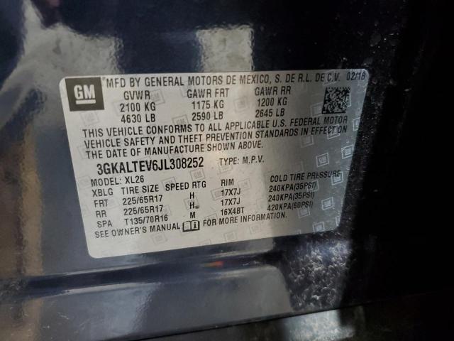 3GKALTEV6JL308252 - 2018 GMC TERRAIN SLE ლურჯი ფოტო 13