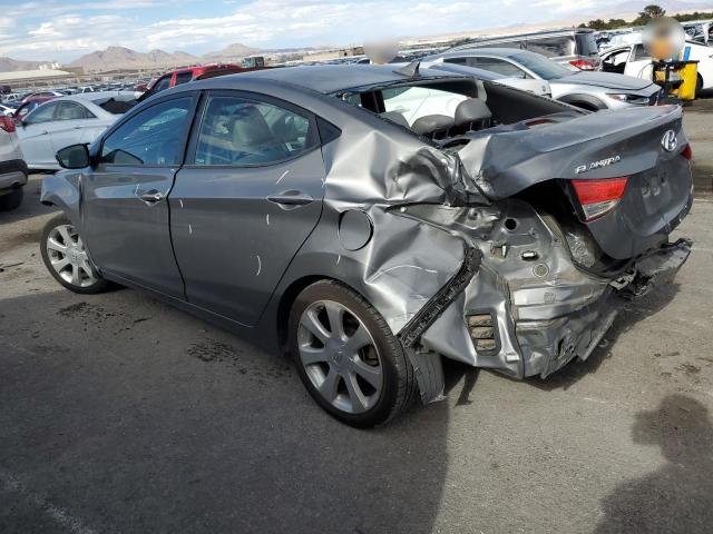 5NPDH4AE4DH172004 - 2013 HYUNDAI ELANTRA GLS GRAY photo 2