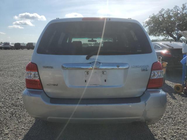 JTEEW21A160026053 - 2006 TOYOTA HIGHLANDER HYBRID SILVER photo 6