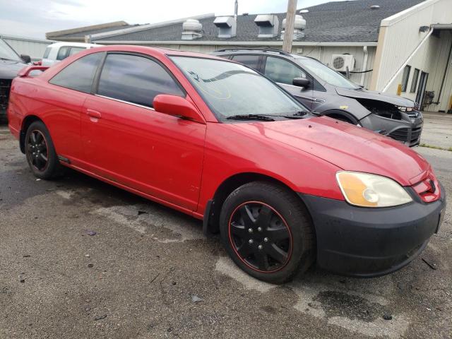 1HGEM229X1L034840 - 2001 HONDA CIVIC SI RED photo 4