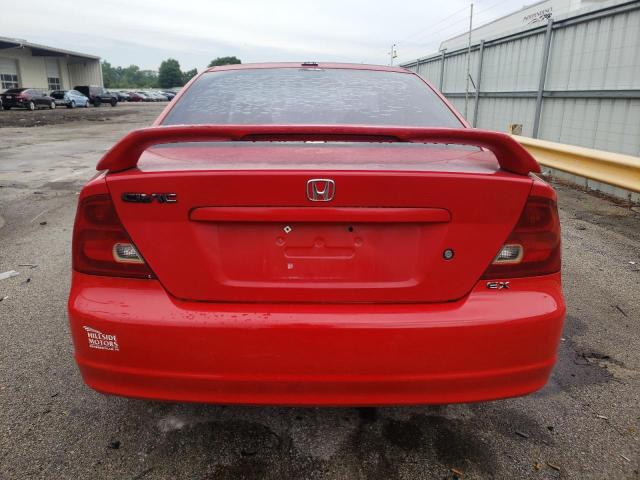 1HGEM229X1L034840 - 2001 HONDA CIVIC SI RED photo 6