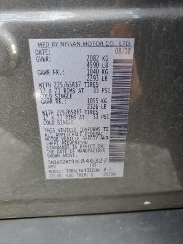 5N1AT2MT9JC846327 - 2018 NISSAN ROGUE S GRAY photo 13