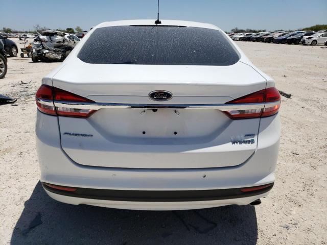 3FA6P0LU1JR129800 - 2018 FORD FUSION SE HYBRID WHITE photo 6