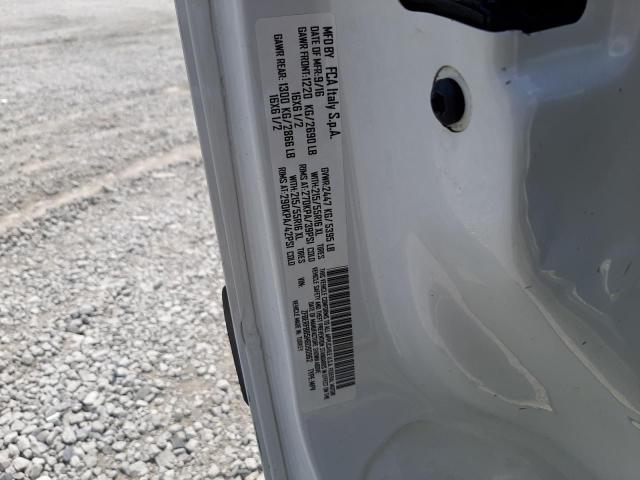 ZFBERFBB5H6D90962 - 2017 RAM PROMASTER SLT WHITE photo 13