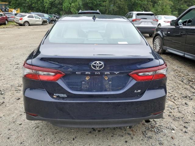 4T1C11AK5MU487366 - 2021 TOYOTA CAMRY LE BLUE photo 6