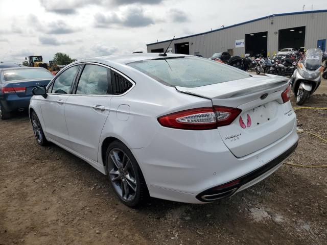 3FA6P0K99ER154995 - 2014 FORD FUSION TITANIUM WHITE photo 2