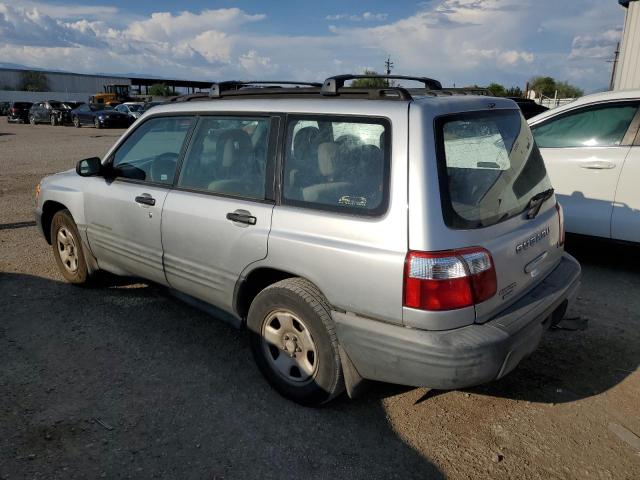 JF1SF63522H702901 - 2002 SUBARU FORESTER L SILVER photo 2