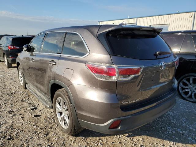 5TDZKRFH5GS187312 - 2016 TOYOTA HIGHLANDER LE GRAY photo 3