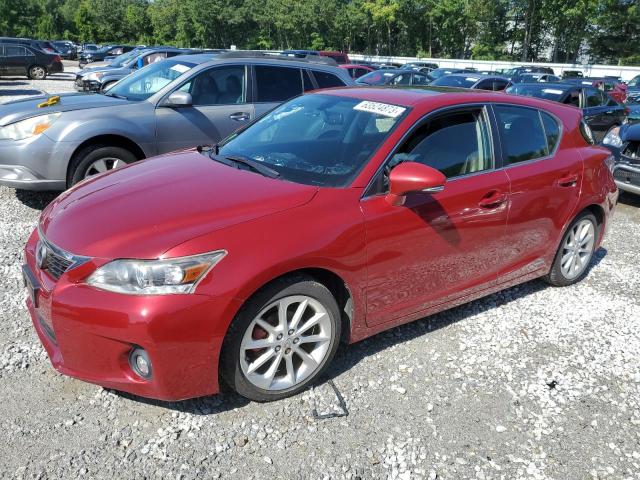 JTHKD5BH8C2097341 - 2012 LEXUS CT 200 RED photo 1