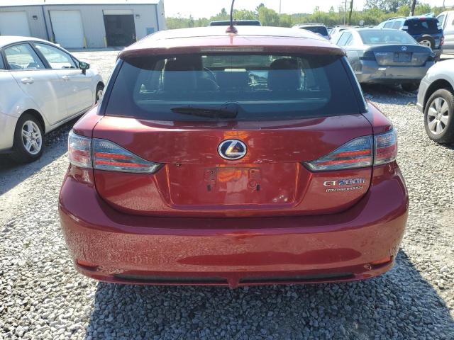 JTHKD5BH8C2097341 - 2012 LEXUS CT 200 RED photo 6