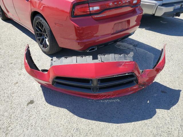 2C3CDXHGXDH575496 - 2013 DODGE CHARGER SXT RED photo 12