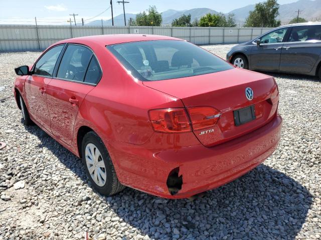 3VW1K7AJ0DM244469 - 2013 VOLKSWAGEN JETTA BASE 红色 照片 2