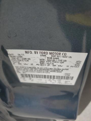 1FMCU9D71BKC61203 - 2011 FORD ESCAPE XLT ლურჯი ფოტო 13