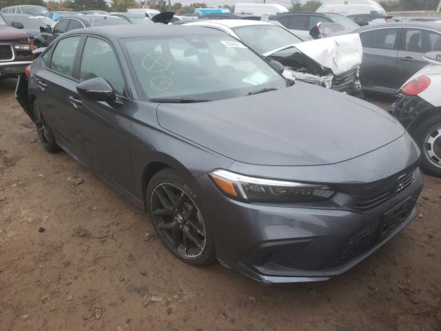 2HGFE2F54NH510222 - 2022 HONDA CIVIC SPORT GRAY photo 1