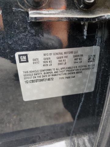 1G1ZB5ST0HF214672 - 2017 CHEVROLET MALIBU LS 黑色 照片 13