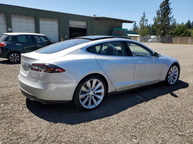 5YJSA1H24EFP62578 - 2014 TESLA MODEL S Gümüş foto 3
