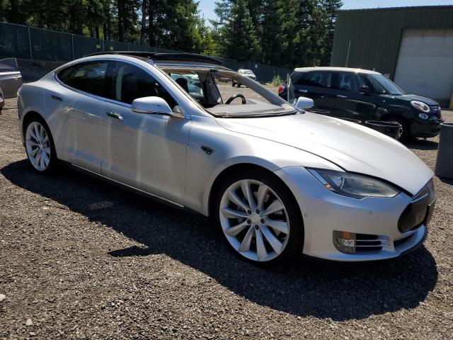 5YJSA1H24EFP62578 - 2014 TESLA MODEL S Gümüş foto 4