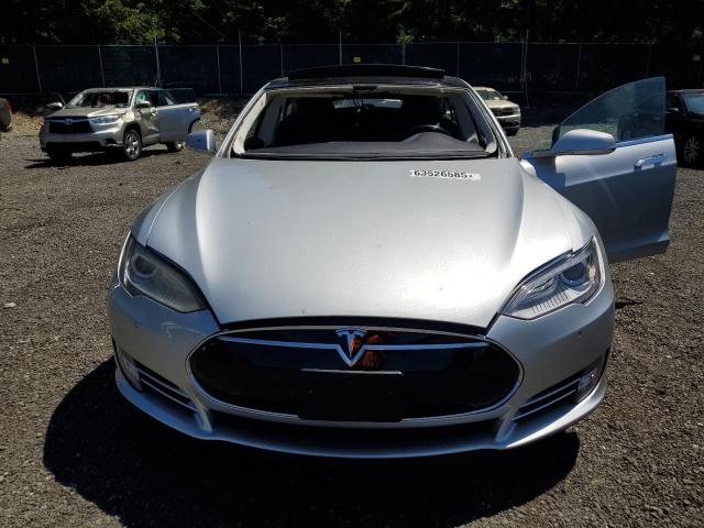5YJSA1H24EFP62578 - 2014 TESLA MODEL S Gümüş foto 5