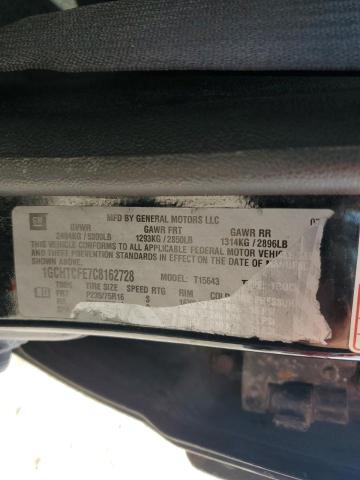 1GCHTCFE7C8162728 - 2012 CHEVROLET COLORADO LT BLACK photo 12