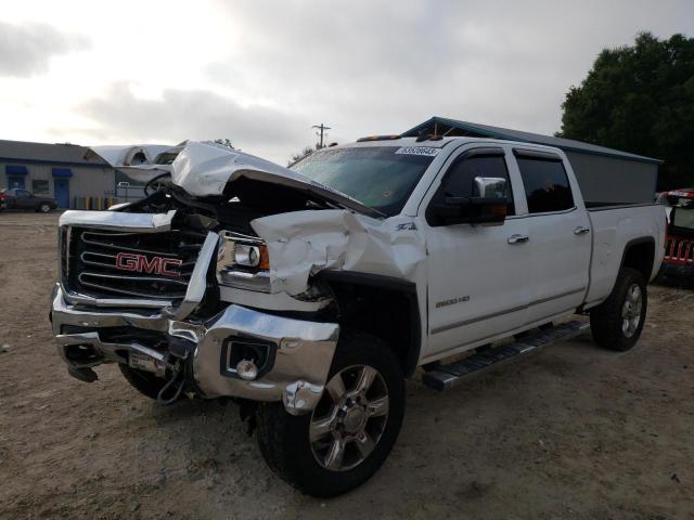 1GT12TEY9JF229645 - 2018 GMC SIERRA K2500 SLT WHITE photo 1