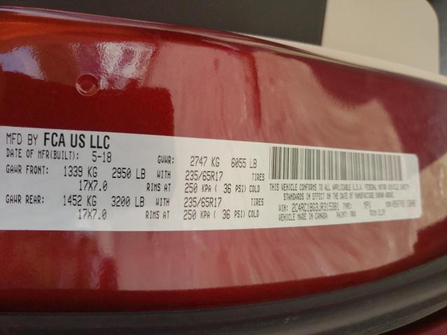 2C4RC1BG3JR315381 - 2018 CHRYSLER PACIFICA TOURING L 勃艮第红 照片 13