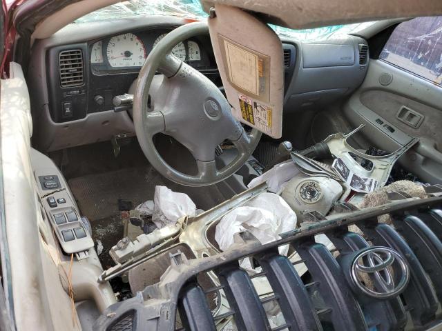 5TEGN92N71Z842591 - 2001 TOYOTA TACOMA DOUBLE CAB PRERUNNER MAROON photo 8