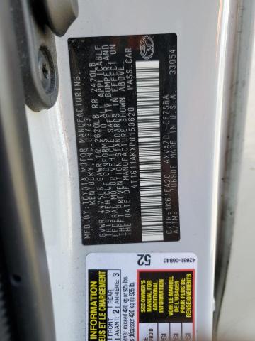 4T1G11AKXPU150620 - 2023 TOYOTA CAMRY SE NIGHT SHADE WHITE photo 12