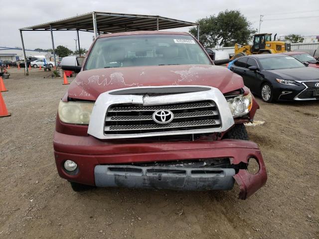 5TBEV58137S456558 - 2007 TOYOTA TUNDRA CREWMAX LIMITED BURGUNDY photo 5