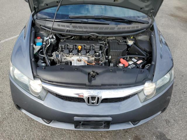 2HGFA16609H322611 - 2009 HONDA CIVIC LX-S ნაცრისფერი ფოტო 11