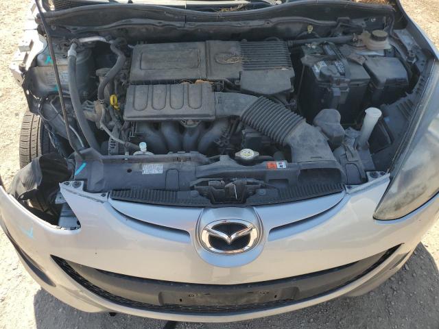 JM1DE1KZ3D0163509 - 2013 MAZDA MAZDA2 GRAY photo 11